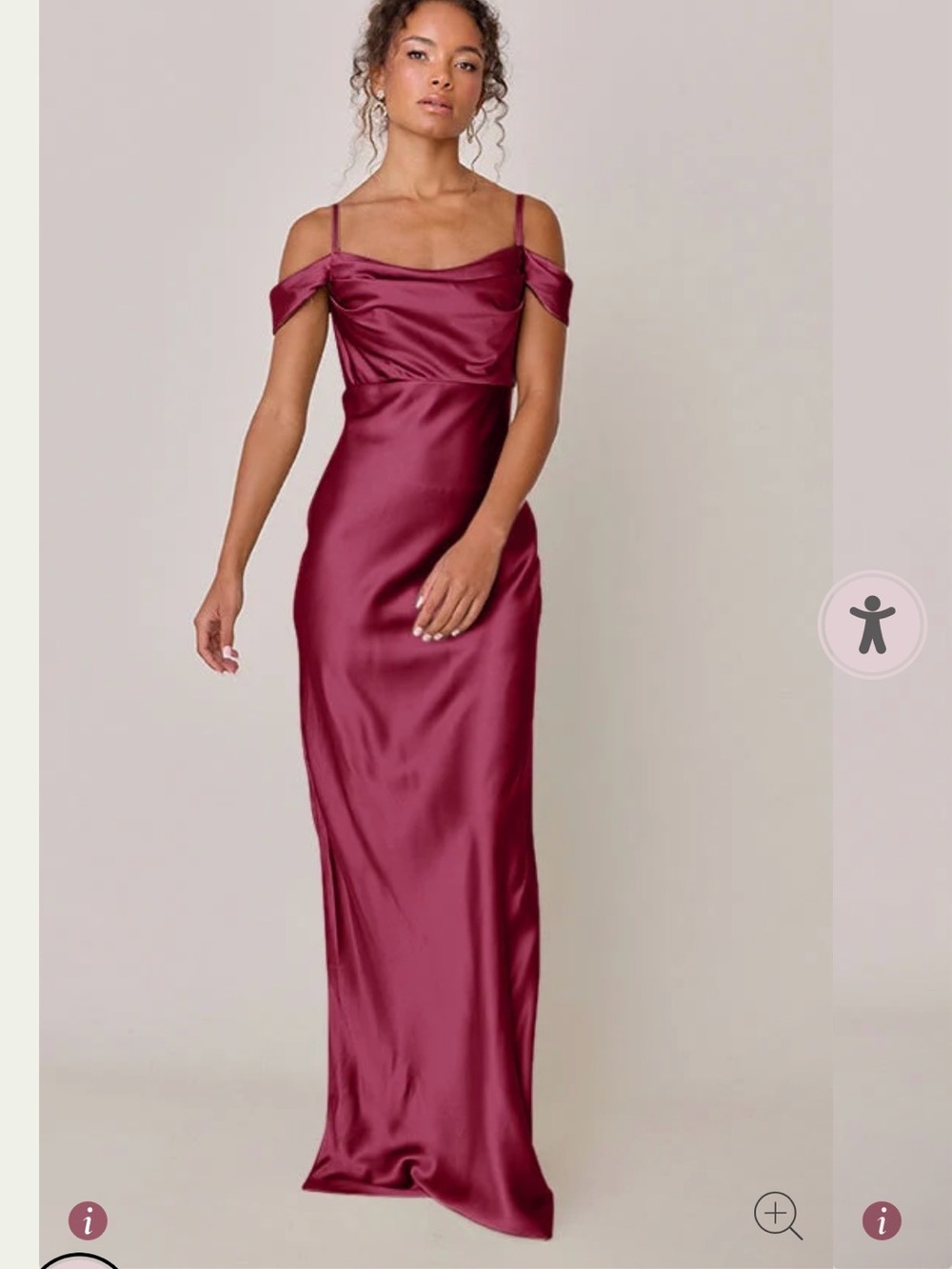 Revelry Sienna Satin Dress